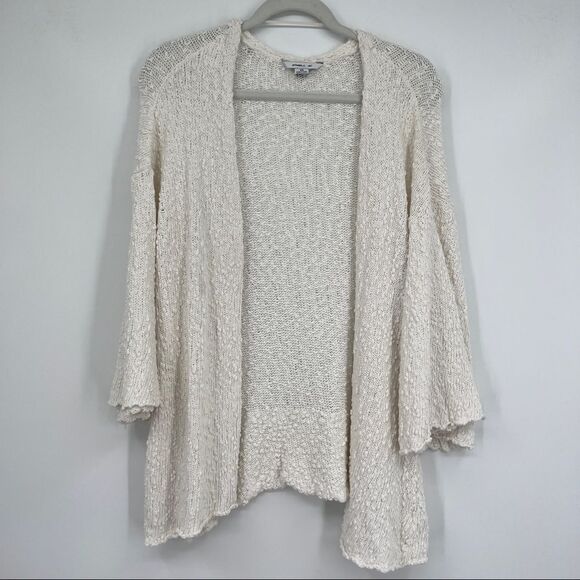O'Neill Women's Open Knit White Open Drape Long Sleeves Cardigan Sweater - Picture 1 of 9